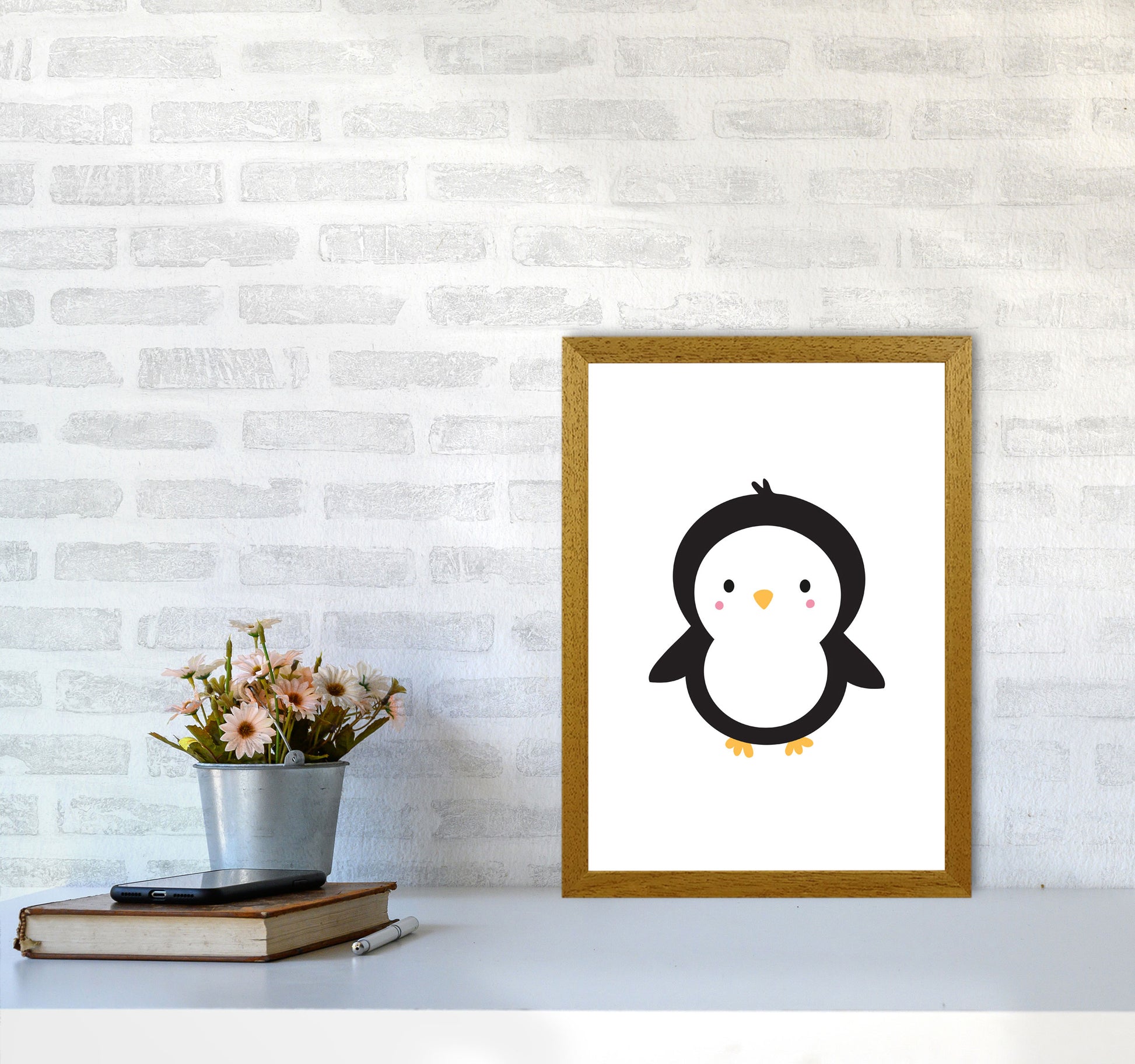 Children&#39;s Animals, Penguin Modern Print A3 Print Only