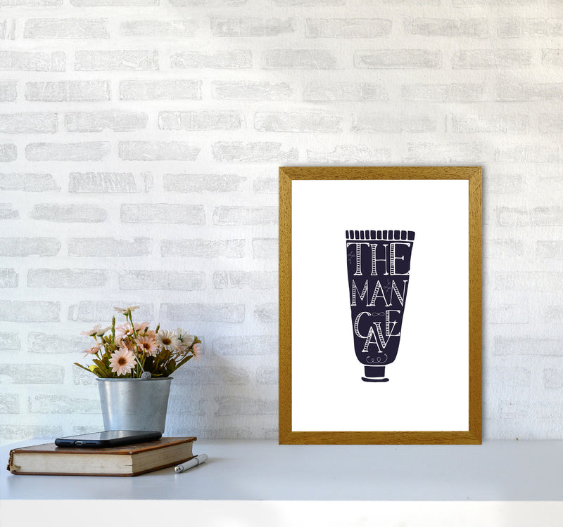The Man Cave 1 Modern Print, Framed Bathroom Wall Art A3 Print Only