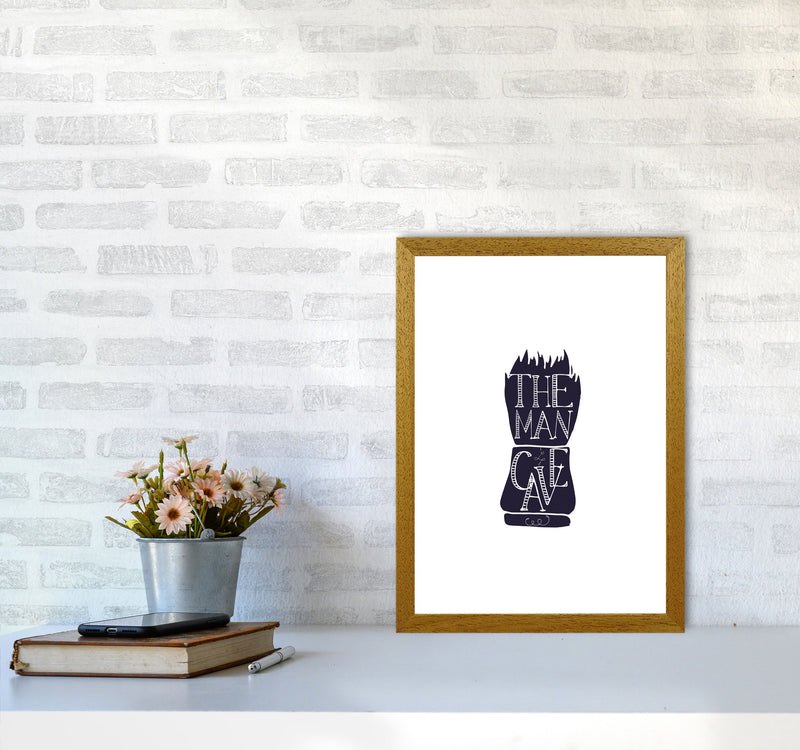 The Man Cave 2 Modern Print, Framed Bathroom Wall Art A3 Print Only