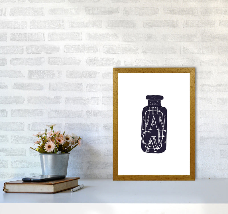 The Man Cave 3 Modern Print, Framed Bathroom Wall Art A3 Print Only