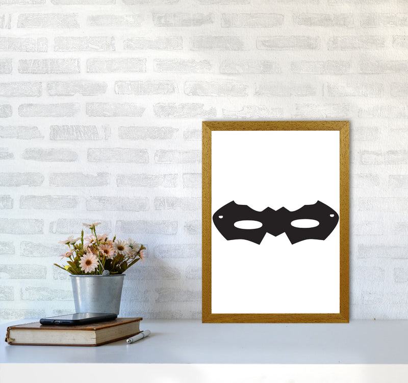 Superhero Mask Framed Nursey Wall Art Print A3 Print Only