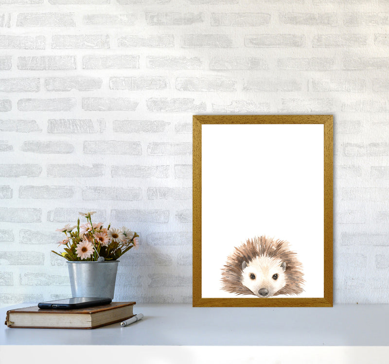 Forest Friends, Cute Hedgehog Modern Print Animal Art Print A3 Print Only