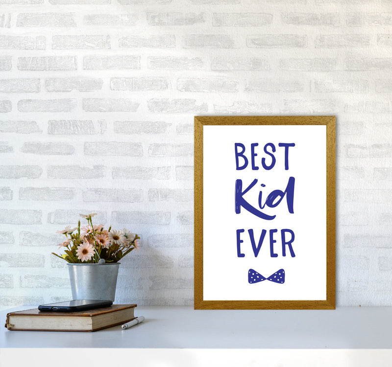 Best Kid Ever Navy Framed Nursey Wall Art Print A3 Print Only