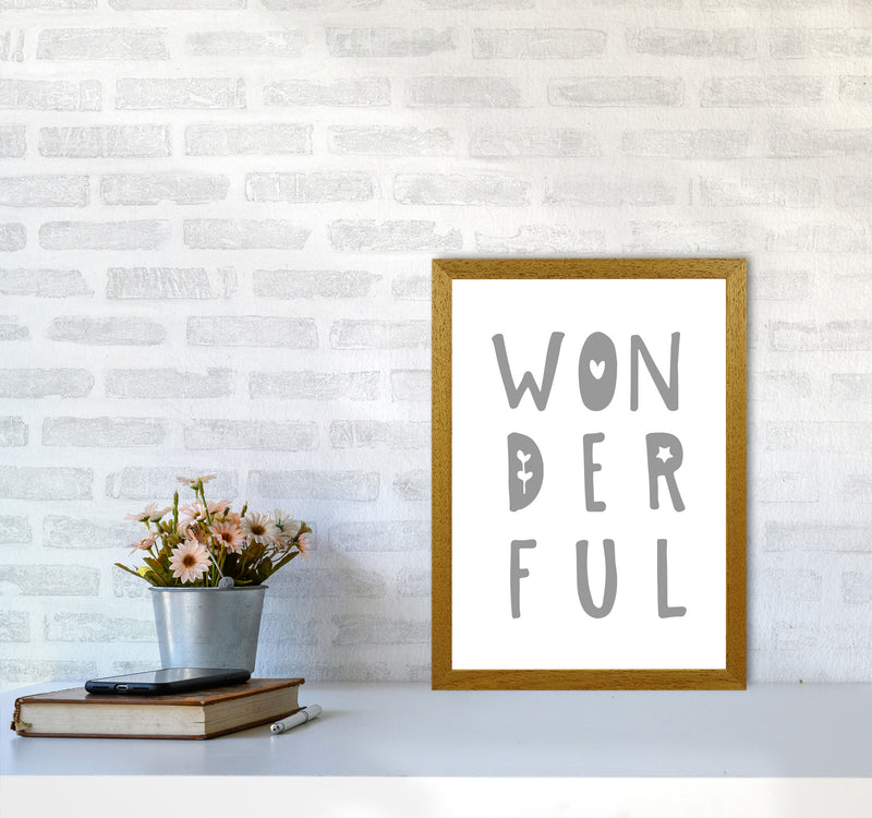 Wonderful Grey Framed Nursey Wall Art Print A3 Print Only