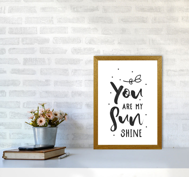 You Are My Sunshine Black Modern Print A3 Print Only