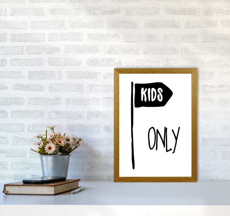 Kids Only Black Framed Nursey Wall Art Print A3 Print Only