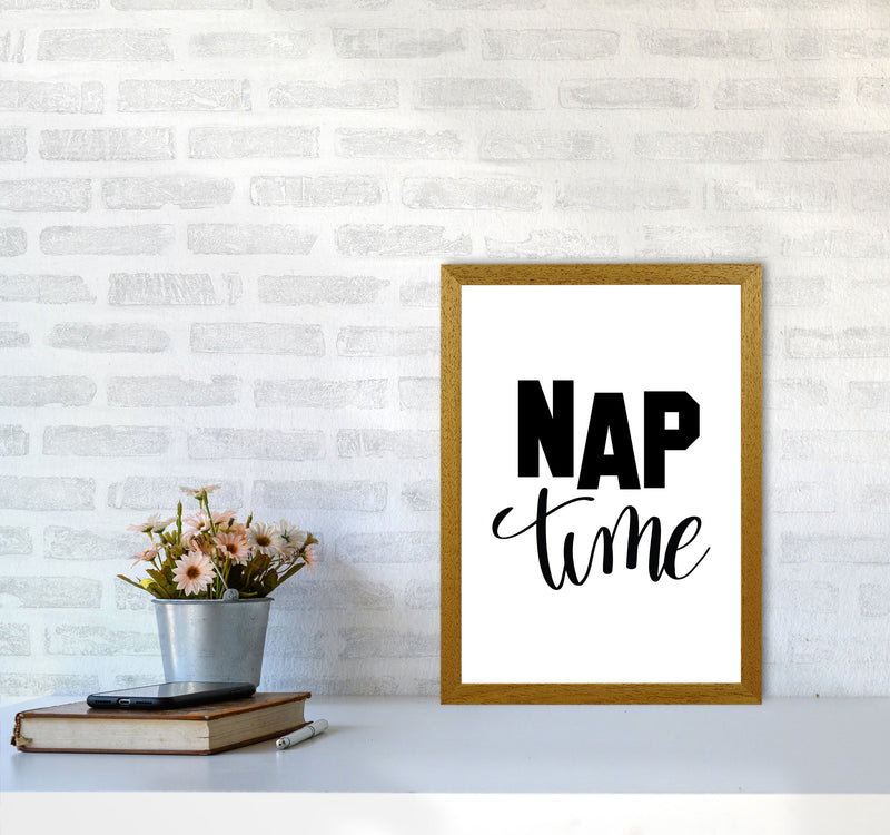 Nap Time Black Framed Typography Wall Art Print A3 Print Only