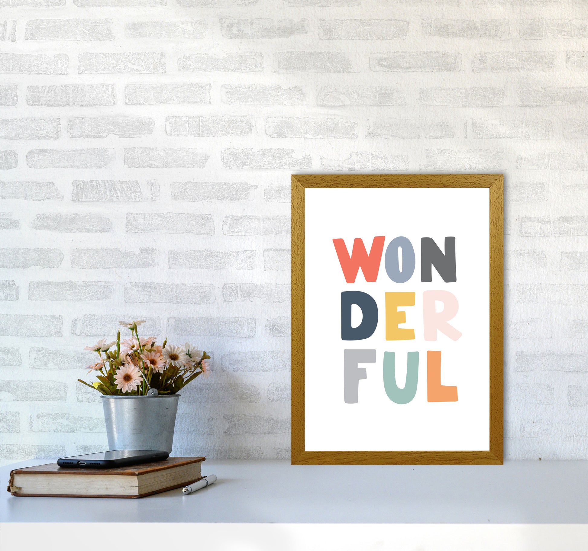 Wonderful Colour Framed Nursey Wall Art Print A3 Print Only