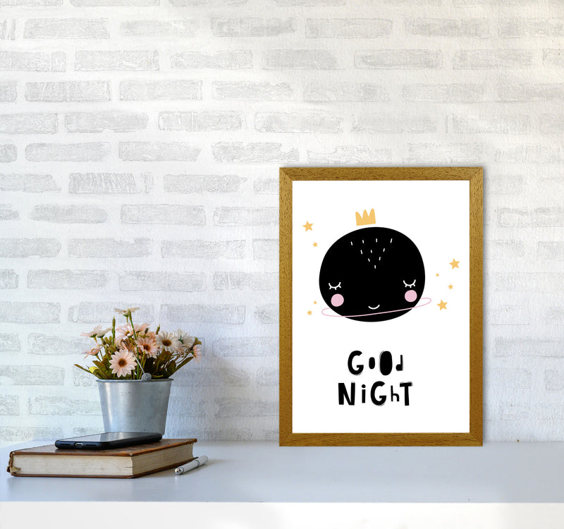 Good Night Planet Framed Nursey Wall Art Print A3 Print Only