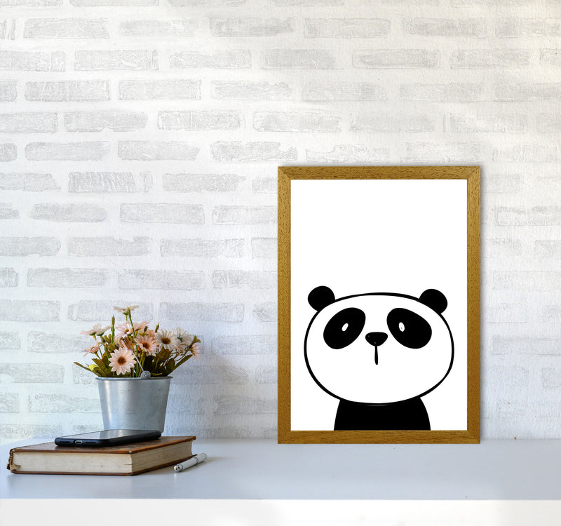 Scandi Panda Framed Nursey Wall Art Print A3 Print Only