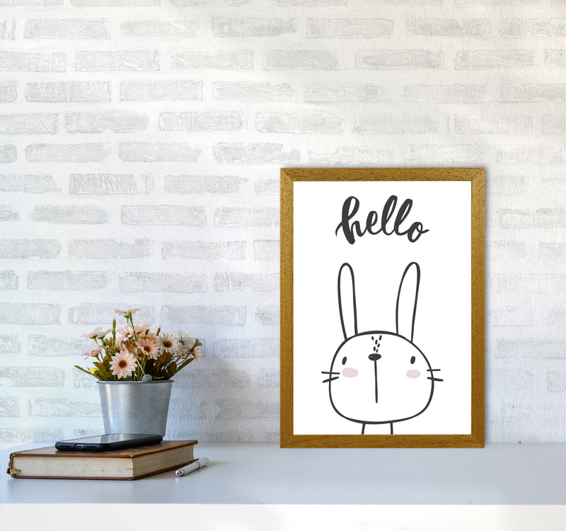 Hello Bunny Modern Print Animal Art Print A3 Print Only