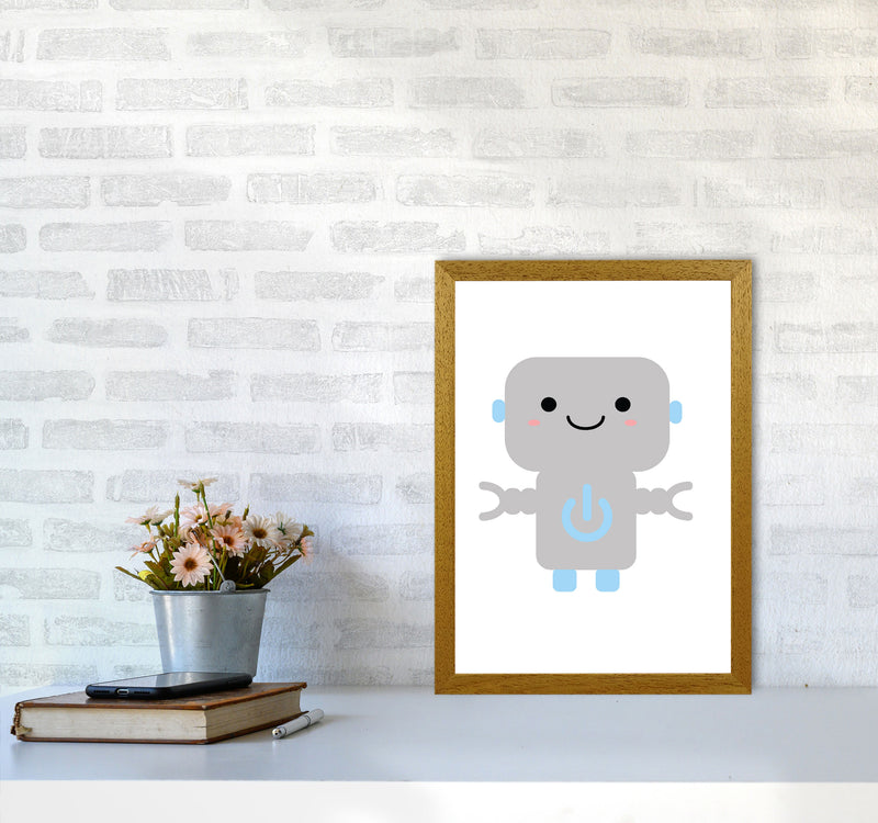 Robot Framed Nursey Wall Art Print A3 Print Only