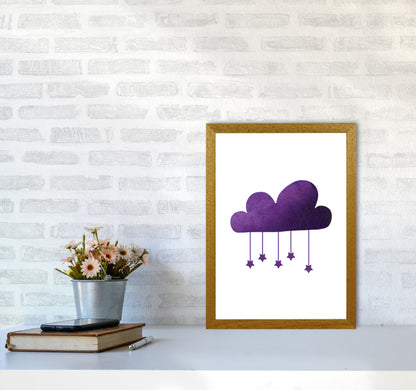 Purple Cloud Watercolour Modern Print A3 Print Only