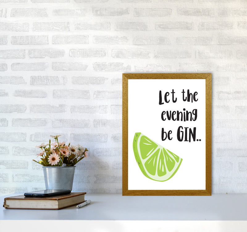 Let The Evening BeGIN Modern Print, Framed Kitchen Wall Art A3 Print Only