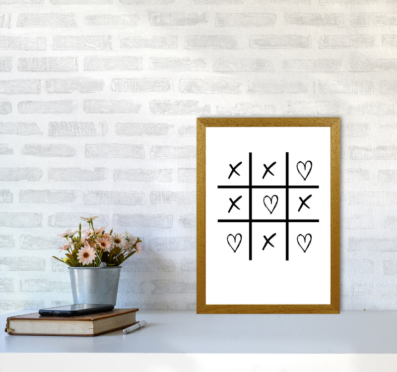 Hearts And Crosses Modern Print A3 Print Only