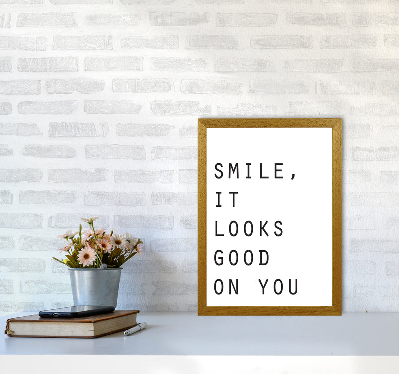 Smile, It Looks Good On You Modern Print A3 Print Only