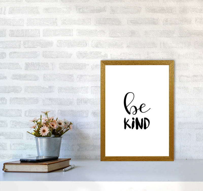 Be Kind Framed Typography Wall Art Print A3 Print Only