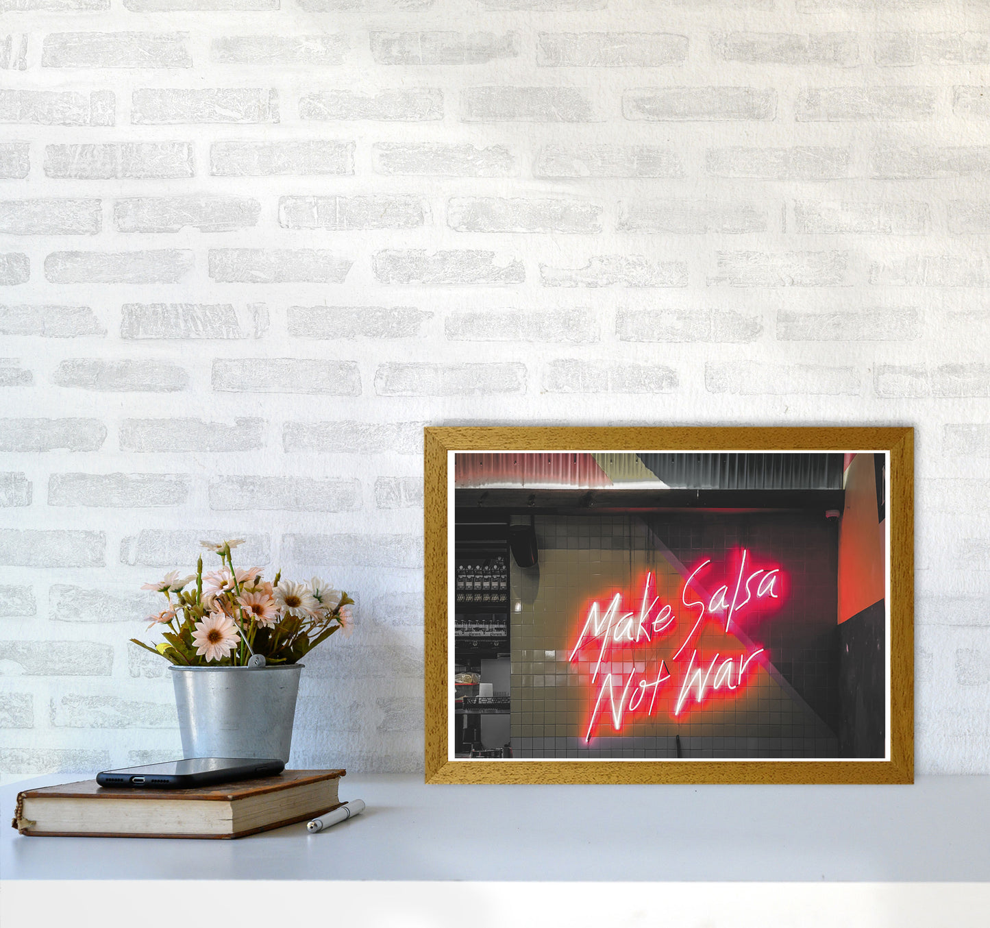 Make Salsa Not War Modern Print A3 Print Only