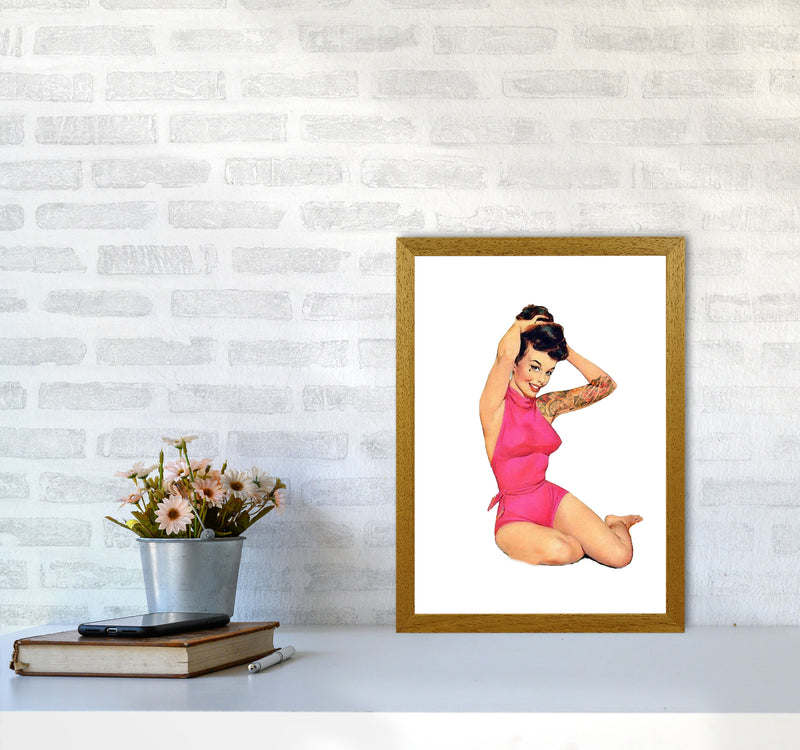 Retro Pin Up Girl Modern Print A3 Print Only