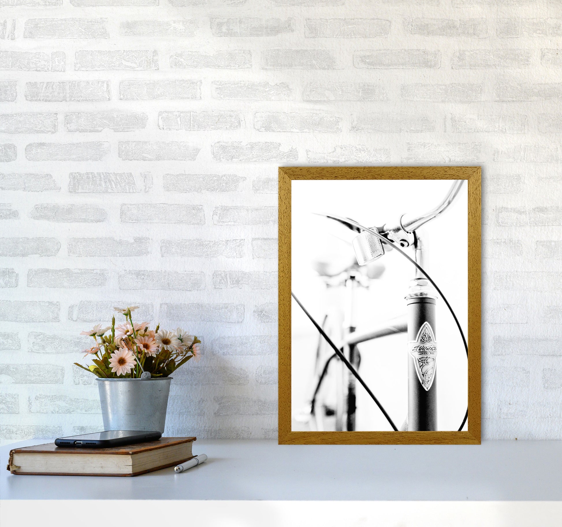 Retro Bike Frame Modern Print A3 Print Only
