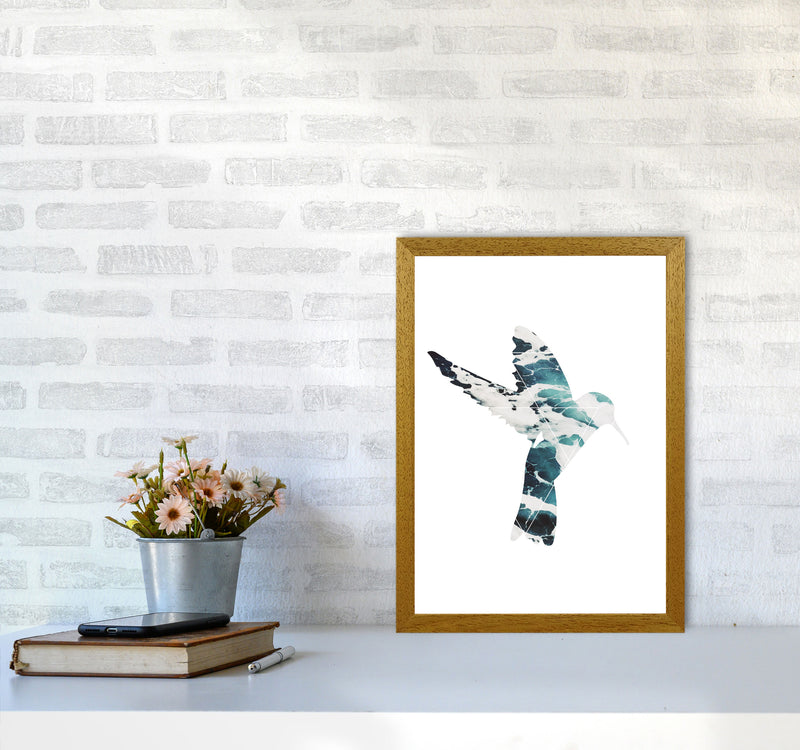 Blue Sea Bird Modern Print Animal Art Print A3 Print Only