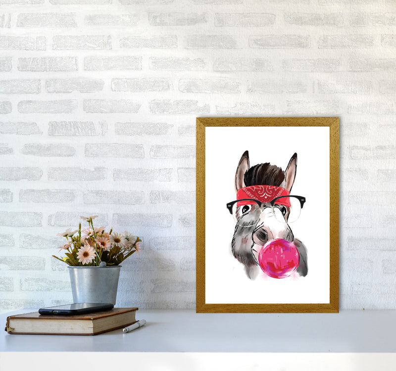 Gangster Donkey Modern Print Animal Art Print A3 Print Only