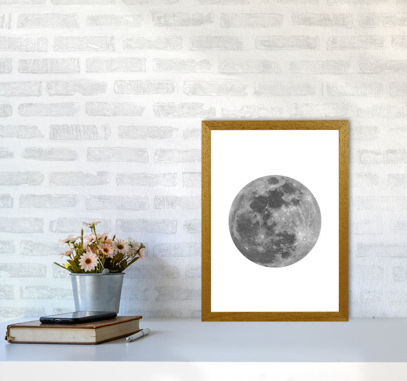 Grey Moon Modern Print A3 Print Only