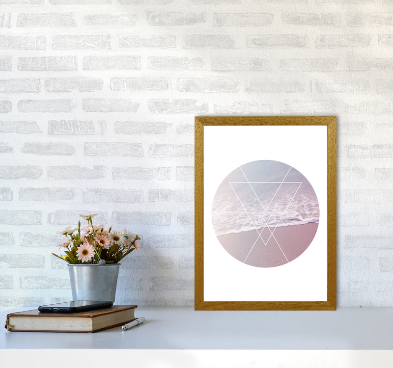 Pink And Blue Abstract Tide Modern Print A3 Print Only