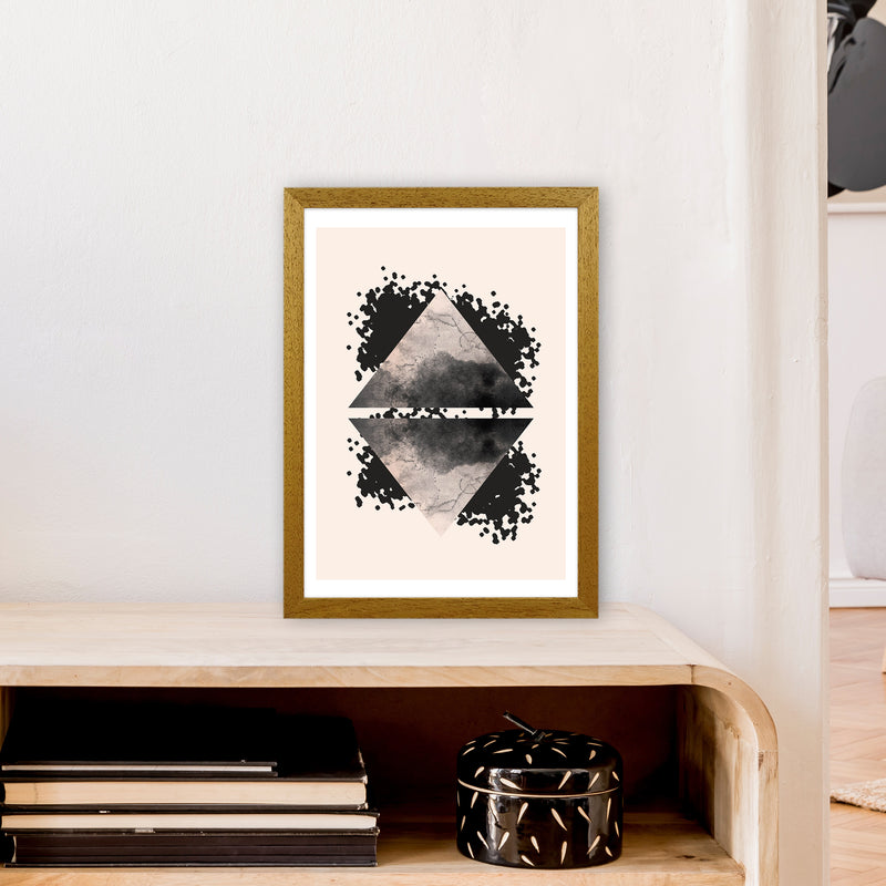 Nude And Black Watercolour 1 Art Print by Pixy Paper A3 Print Only