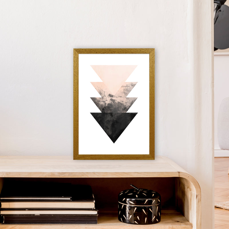 Nude And Black Watercolour 4 Art Print by Pixy Paper A3 Print Only