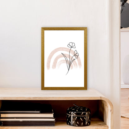 Dalia Chalk Pink Rainbow  Art Print by Pixy Paper A3 Print Only