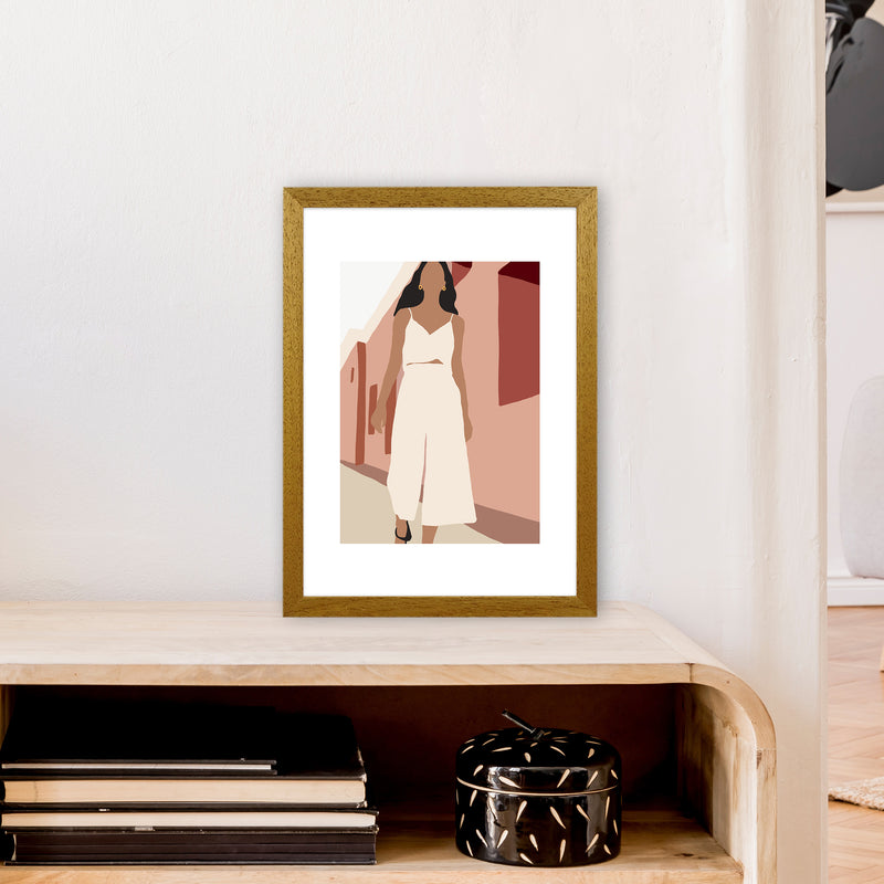 Mica Girl In Street N7  Art Print by Pixy Paper A3 Print Only