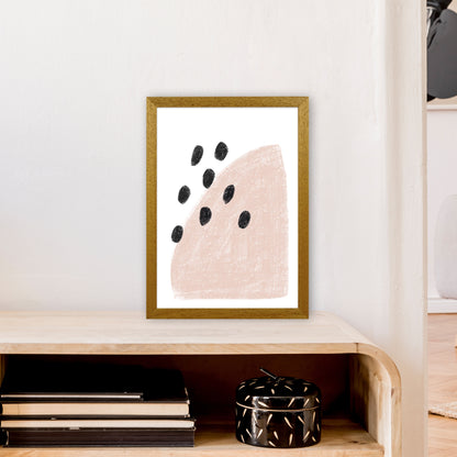 Dalia Chalk Pink Polka  Art Print by Pixy Paper A3 Print Only