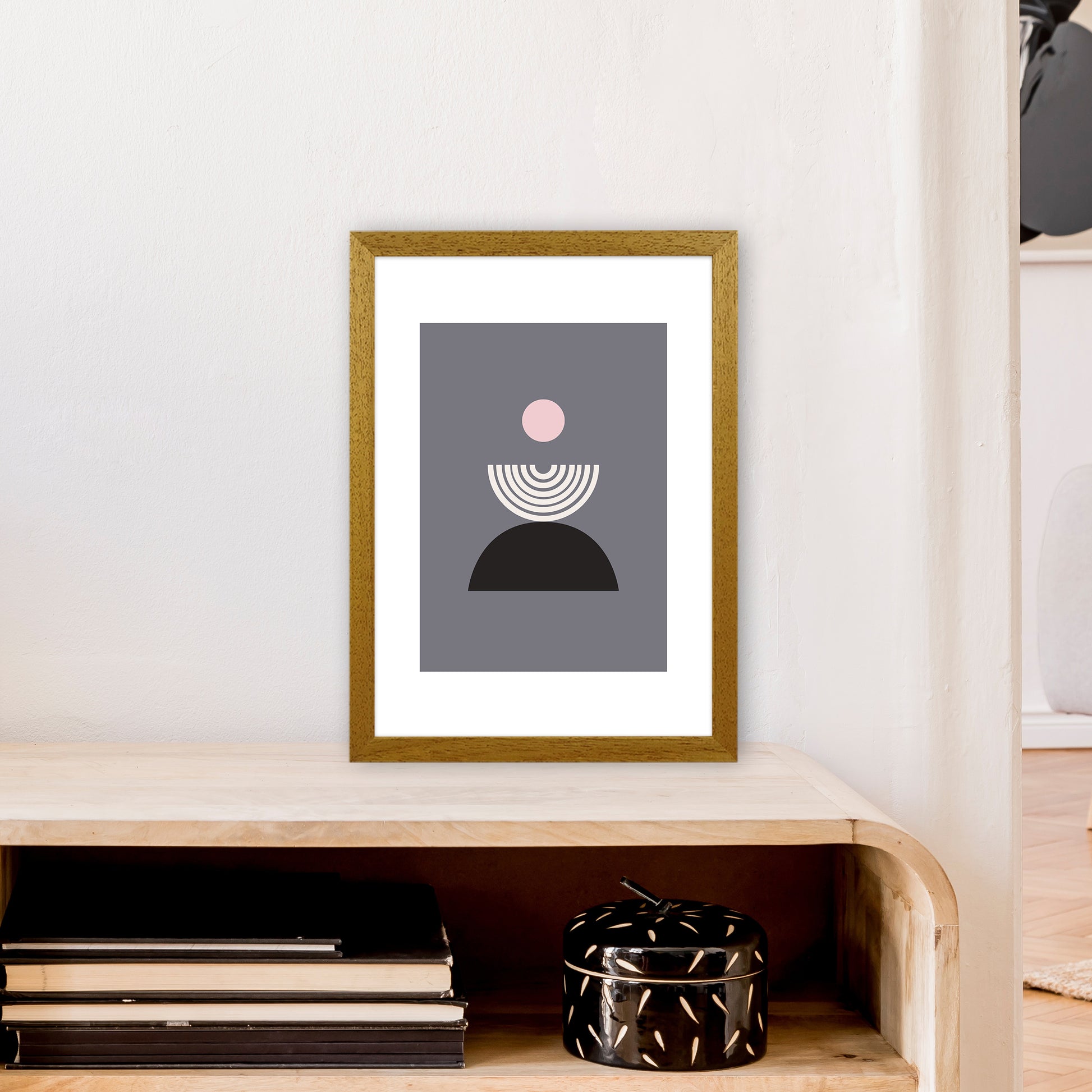 Mila Pink Fountain N9  Art Print by Pixy Paper A3 Print Only