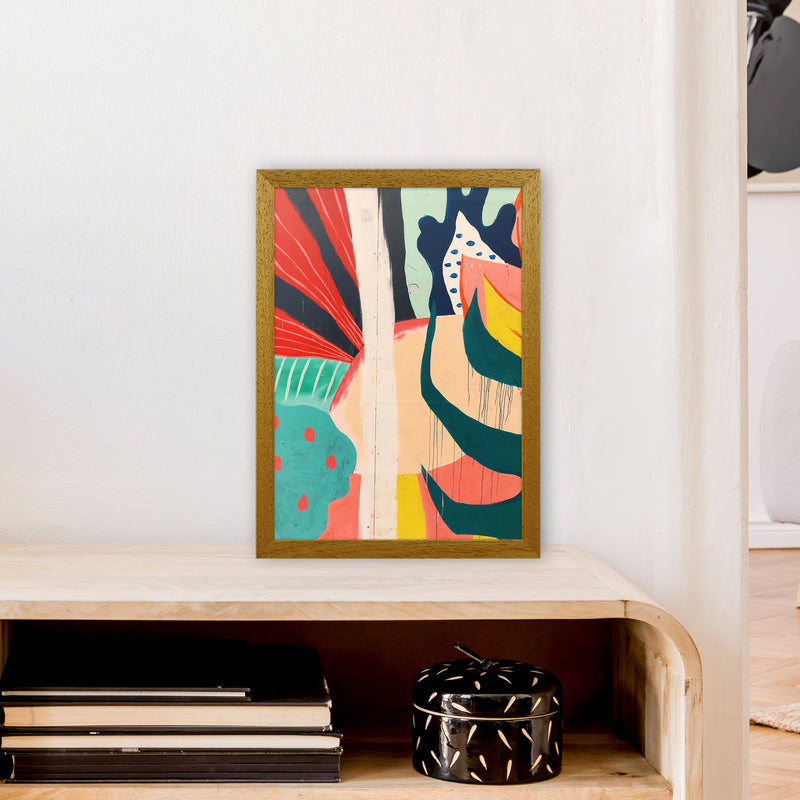 Painted Abstract Shapes  Art Print by Pixy Paper A3 Print Only
