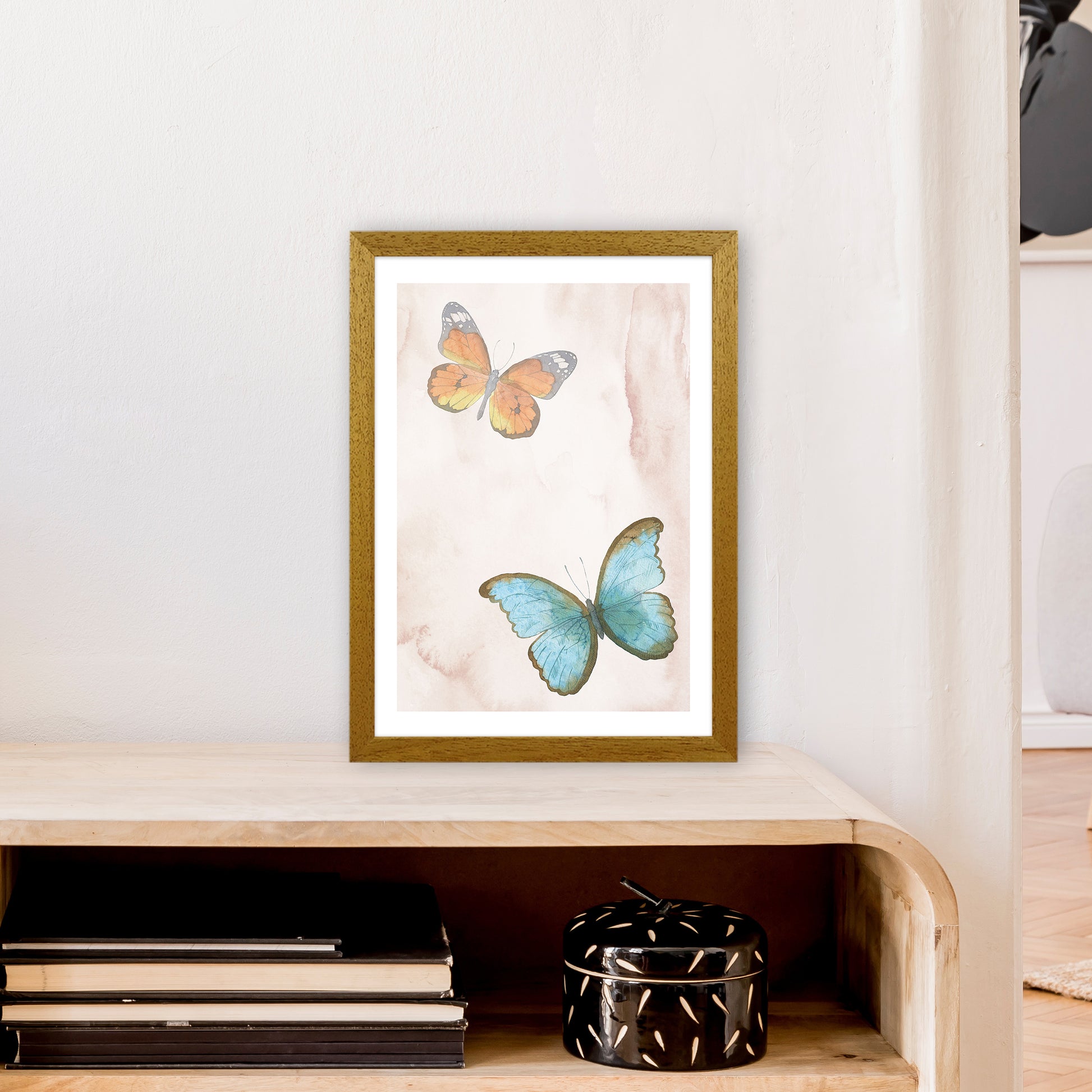 Butterflies Exotic  Art Print by Pixy Paper A3 Print Only
