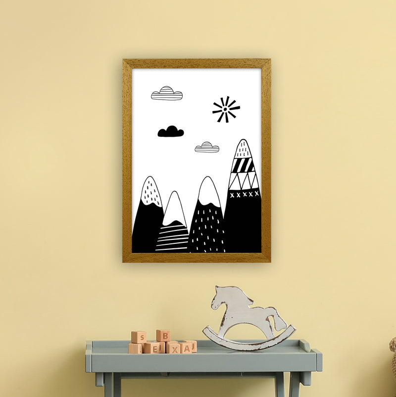 Scandinavian Mountains  Art Print by Pixy Paper A3 Print Only