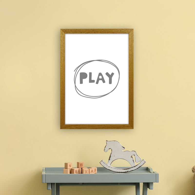 Play Super Scandi Grey  Art Print by Pixy Paper A3 Print Only