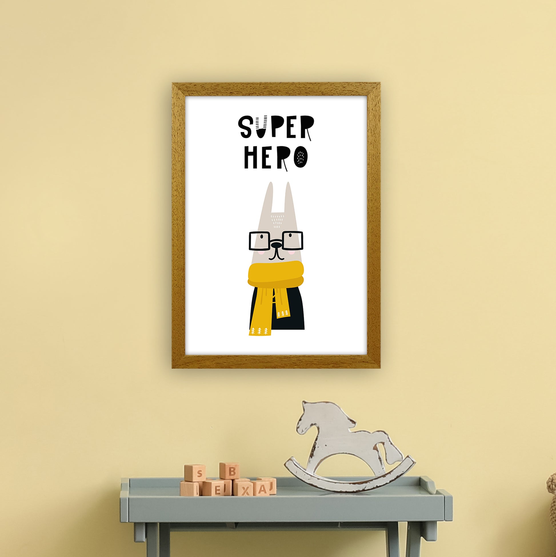 Super Hero Animal Pop  Art Print by Pixy Paper A3 Print Only
