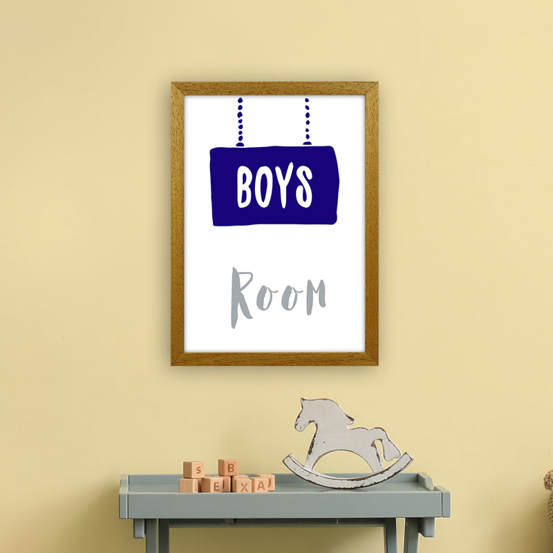 Boys Room Navy  Art Print by Pixy Paper A3 Print Only