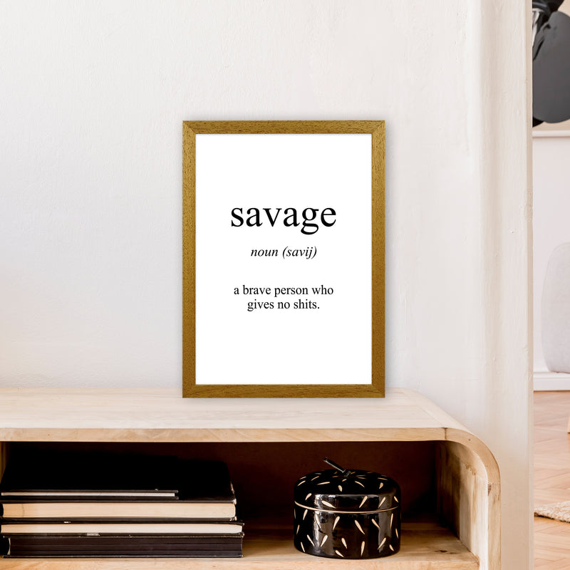 Savage Meaning  Art Print by Pixy Paper A3 Print Only