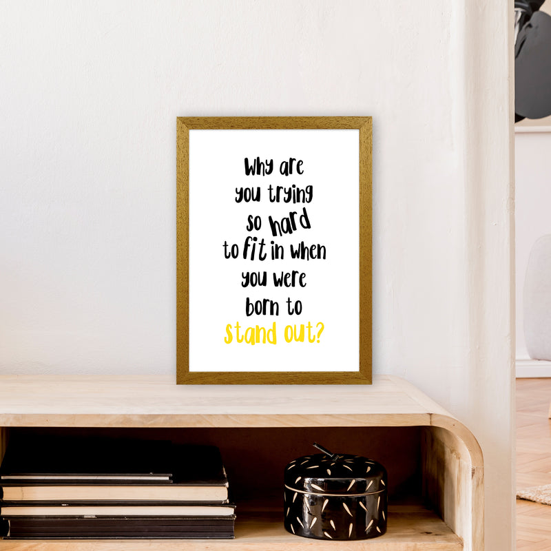 Why Are You Trying So Hard  Art Print by Pixy Paper A3 Print Only