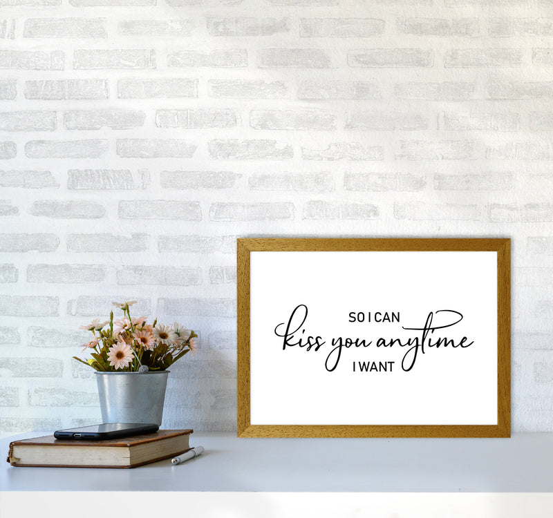 So I Can Kiss You Anytime  Art Print by Pixy Paper A3 Print Only