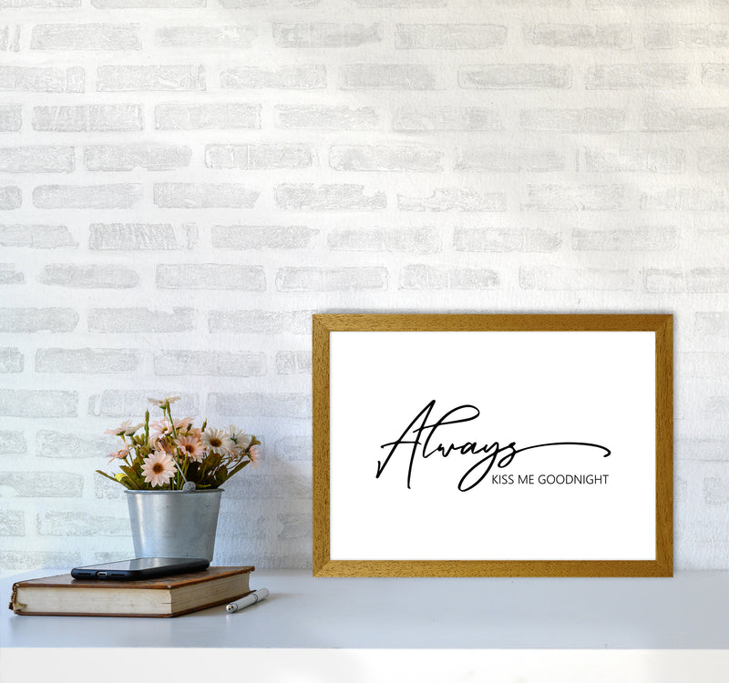 Always Kiss Me Goodnight  Art Print by Pixy Paper A3 Print Only