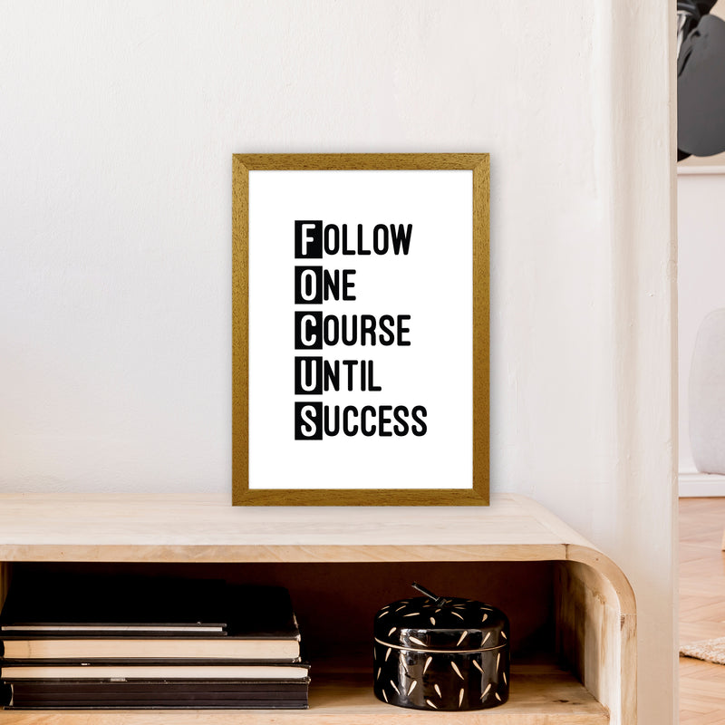 Focus Black  Art Print by Pixy Paper A3 Print Only