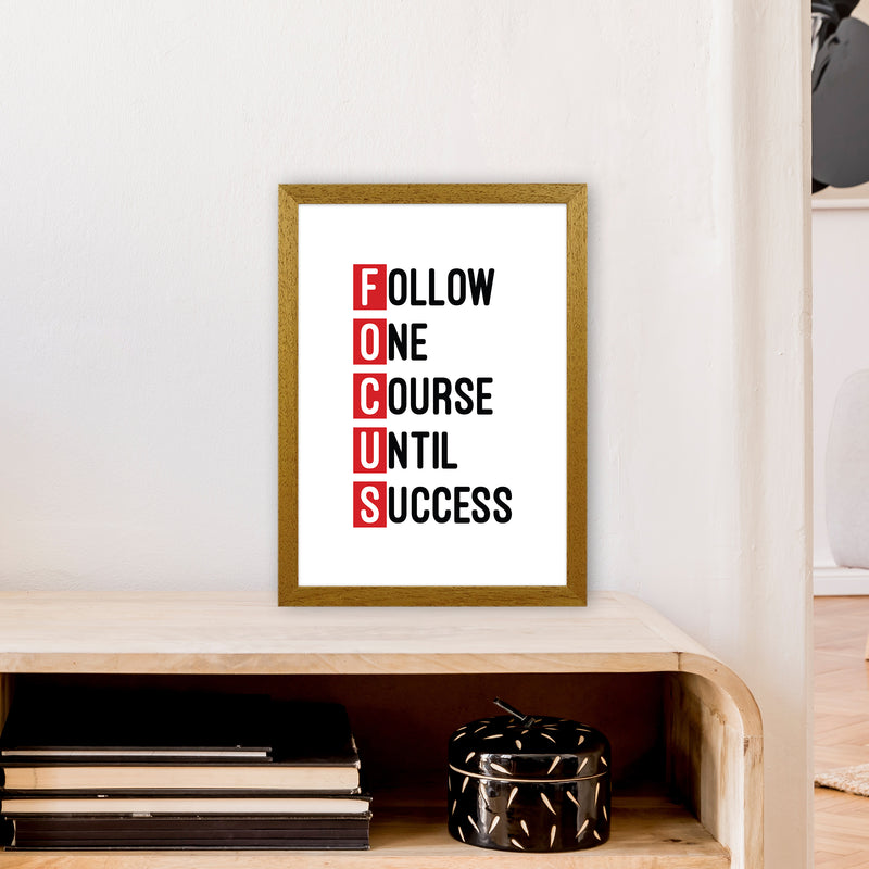 Focus Red  Art Print by Pixy Paper A3 Print Only