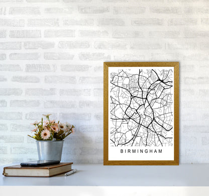 Birmingham Map Art Print by Pixy Paper A3 Print Only