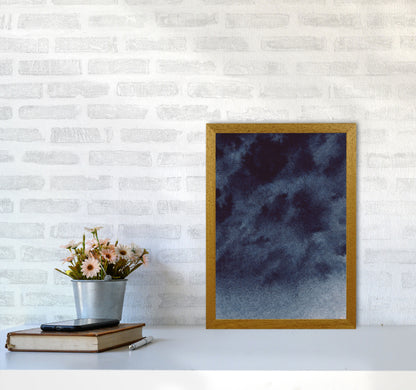 Sand Navy Watercolour Art Print by Pixy Paper A3 Print Only