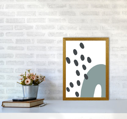 Inspired Teal Rainbow with Polka Art Print by Pixy Paper A3 Print Only