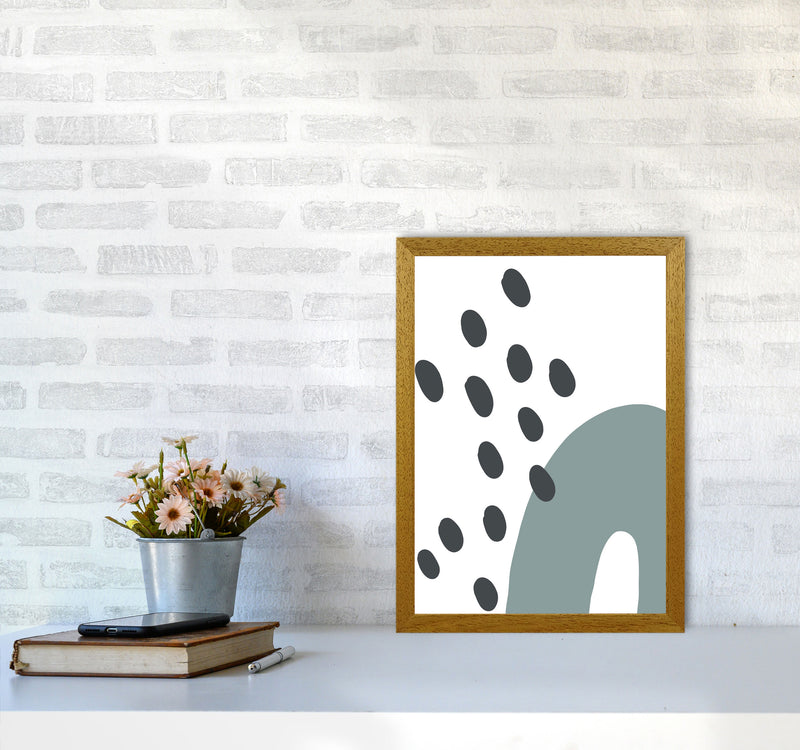 Inspired Teal Rainbow with Polka Art Print by Pixy Paper A3 Print Only